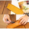 Dom Teporna Pen Case, Pencil Case, Genuine Leather, Slim, Stylish,