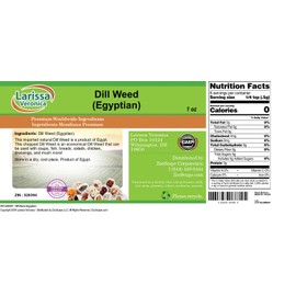 Dill Weed (Egyptian) (1 oz, ZIN: 528394)