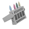 16Holes Manicure Drill Bits Holder,Nail Polishing Heads Display Case,Nail Drill