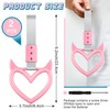 Fabbay 2 Pieces Heart Handle Keychains Car Accessory Heart Hand
