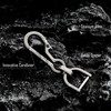 KeyUnity Titanium EDC Keychain Clip with Bottle Opener,Quick Release Carabiner