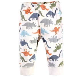 Touched by Nature Unisex Baby Organic Cotton Pants, Bold Dinosaurs, 12-18 Months