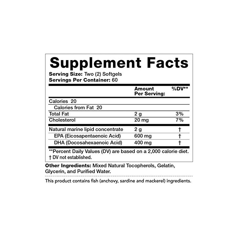 Olympian Labs Mega Omega 3 Fish Oils, 60 sevings