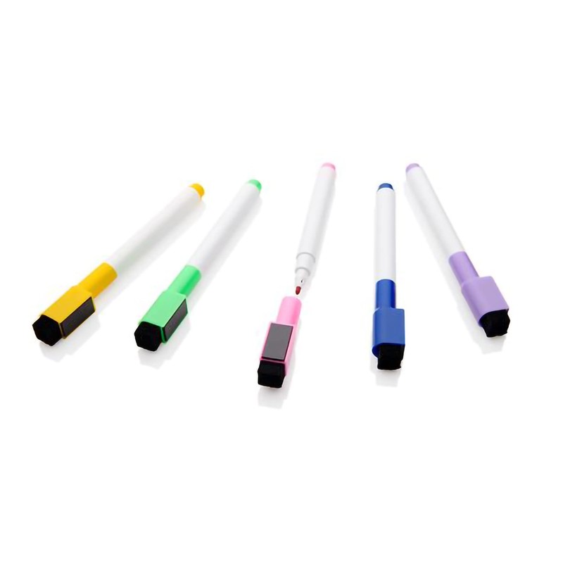 Premier Stationery W2117222 Office Magnetic Drywipe Markers with Eraser Lid