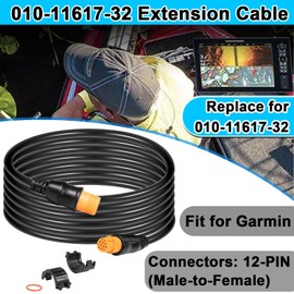 ‎Replace for Garmin 010-11617-32 Transducer Extension Cable 12-Pin Fits for Garmin ECHOMAP,for GPSMAP,for Striker,for LiveScope