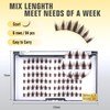 Natural Lash Clusters - 84pcs Wispy Eyelash Clusters, C Curl