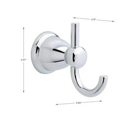 Franklin Brass KIN35-PC-1 Kinla Robe Hook, 1 per pkg in Polished Chrome