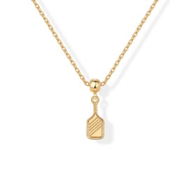 PAVOI 14K Gold Plated Whimsical Charm Pendant Necklaces for Women - Adjustable Sliding Chain Dainty Necklace Charms Pack - Customizable Cubic Zirconia Star Heart Religious Sports Pearl Pendants Set