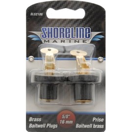 Shoreline Marine Brass Pr Baitwell Plug, 5/8-Inch