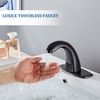 Luxice Oil Rubbed Bronze Touchless Bathroom Sink Faucet - Automatic