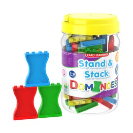 The Learning Journey New - The Learning Journey Early Learning - Stand & Stack Dominoes - Ages 3-6