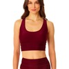 Coppersuit Women's Standard Banded Halter Longline Bra Swim Top, Merlot