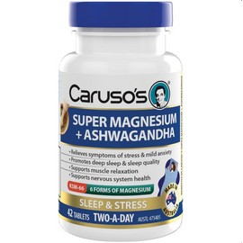 Caruso's Super Magnesium + Ashwagandha 42 Tablets