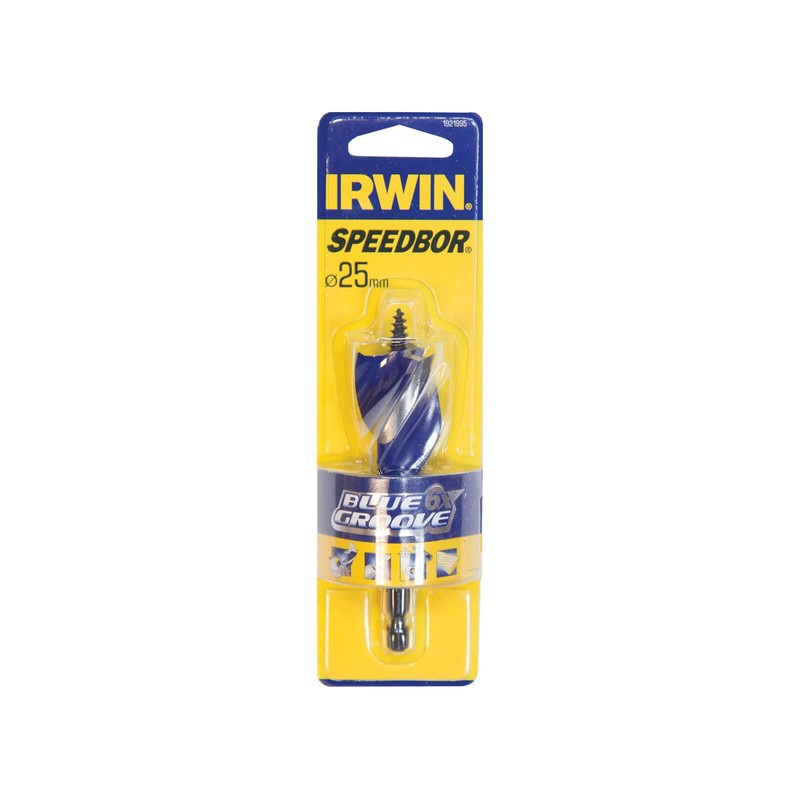 IRWIN 1921930 6X Blue Groove Stubby Wood Bit 14 mm