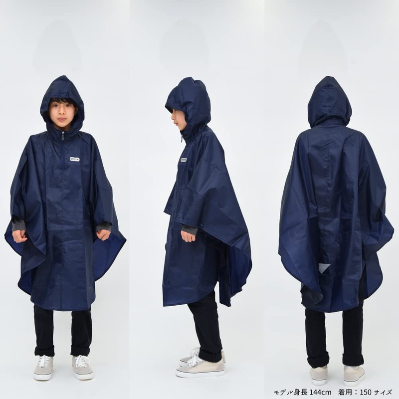 Outdoor Products Kids Rain Poncho, navy