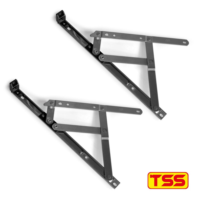 Pair of uPVC Window Hinges, 13mm Stack Height, Double Glazing