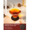 TeeLux Decaf Chocolate Hazelnut Black Tea, Decaffeinated Black Tea Flavored