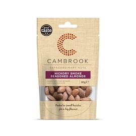 Cambrook Hickory Smoke Seasoned Almonds & Cashews 80g (Pack of 9)