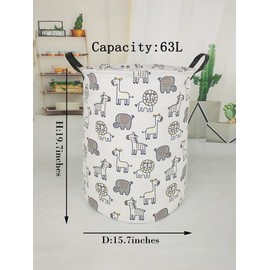 MAIZMZ Large Waterproof Storage Bin Lightweight Organizer Basket for Laundry Hamper Toy Bins Gift Baskets Dirty Clothes College Dorms Kids Bedroom Bathroom(Animals)