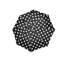 reisenthel Umbrella Pocket Classic - Compact Pocket Umbrella Made from Recycled PET Bottles - With Ergonomic Handle Design, Dots White, UMBRELLA