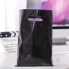 ysmile Black Plastic Shopping Bag for Samll Business with Handle