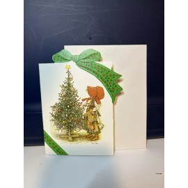 UNUSED Vintage Holly Hobbie CHRISTMAS Greeting Card