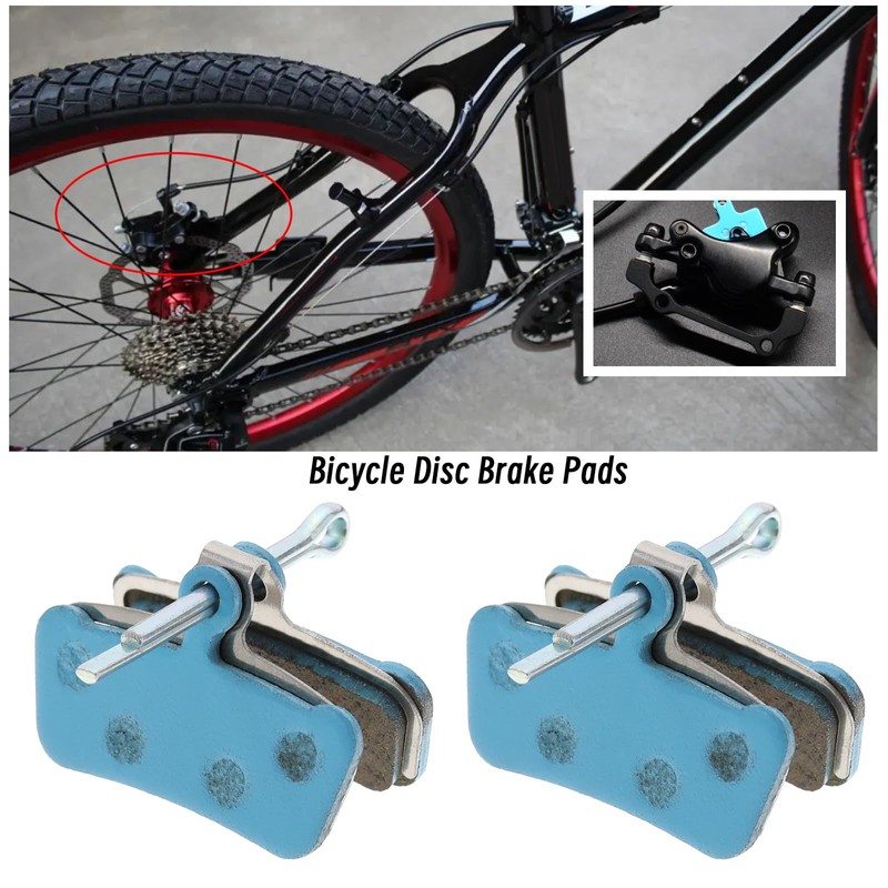 VGOL 2 Pairs Bicycle Disc Ceramic Brake Pads Compatible with