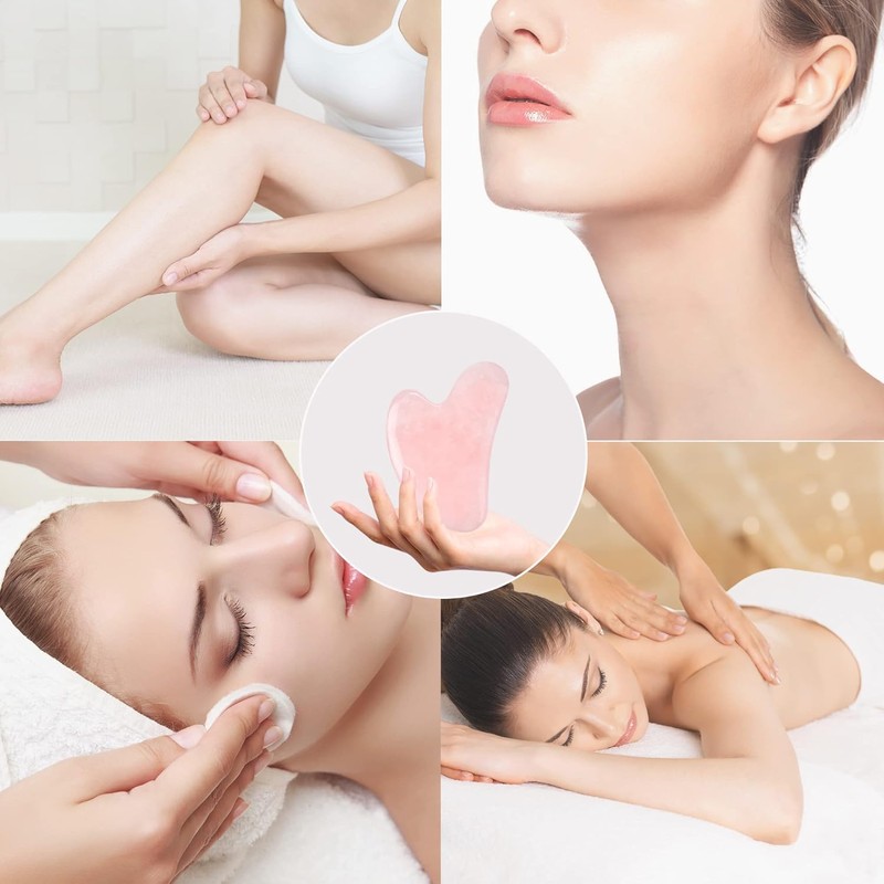 Gua Sha Stone Face Massager for Eye Swelling Skin Tightening