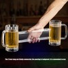 430ml Beer Mug Double Conjoined Beer Glass Drop Resistant Acrylic