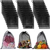 iMucci 13"X15.5" 50Pcs Mesh Laundry Drawstring Bag Nylon Drawstring Gym
