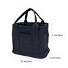 PACEKONER Canvas Tote Bag with Multi Pockets, Heavy Duty Tote,