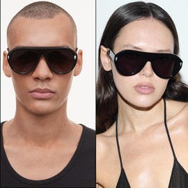 SDINM Black Aviator Sunglasses for Women Retro Vintage 70s Pilot Sun Glasses Shades UV400 Lens