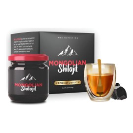 Amu Nutrition Resina Pura Orgánica Shilajit Mongol 50 Gramos