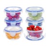 EASYLOCK 6 Pack 300ML Round Food Containers with Lids 100%