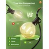 addlon 100FT Solar String Lights for Outside G50 Waterproof with