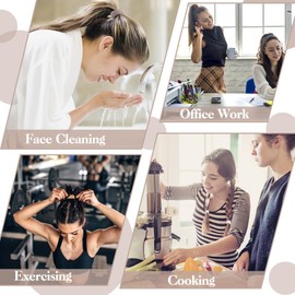 Pack of 100 Hair Bobbles 4.3 cm Large Seamless Elastic Hair Bobbles Women's Hair Bobbles Men with Handle Comb for Girls, Women Men Hair