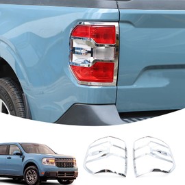 Lcojicep Car Tail Light Cover Trim Compatible with Ford Maverick 2022-2025 Rear Taillight Lamp Frame Cover Rear Headlight Frame Protection Cover Exterior Decoration Accessories (Carbon Fiber)