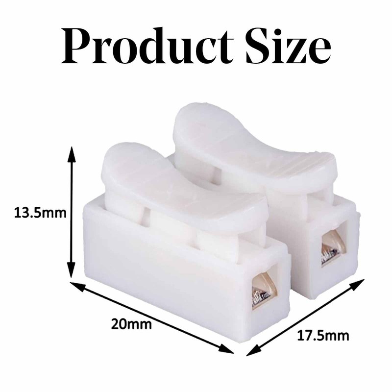 30pcs White No Solding Welding Quick Cable Wire Connector No