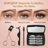 Magnetic Eyelashes with Applicator - No Eyeliner Needed 3D Magnetic