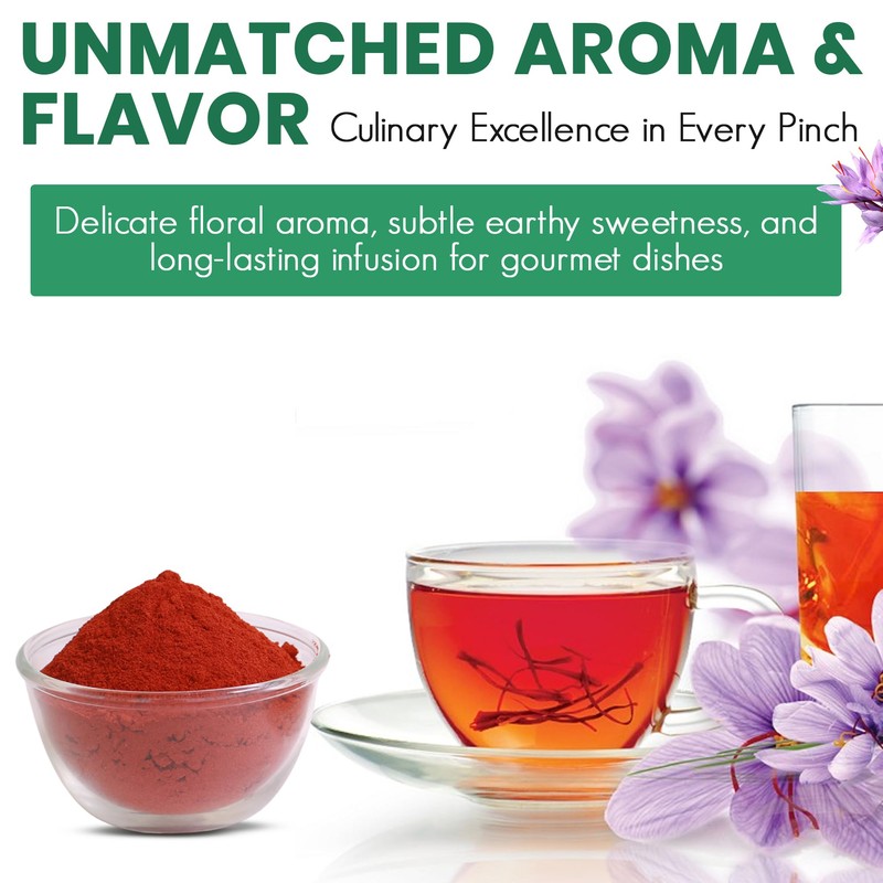 EXIR, Pure Spanish Saffron Powder (5-grams) - Spice Herb Seasoning