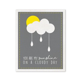 You are My Sunshine On A Cloudy Day 16x20 Inch Print, Home Décor, Baby Nursery, Baby Décor, Home Decoration, Baby Decoration, My Sunshine, You are My Sunshine Print, Wall Art for Kids, Baby Shower