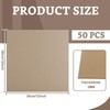 DAJAVE 50 Pack Book Board 12 x12 Inch, Thick Grey