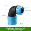 2 x Garden Hose Quick Coupling Angle Adapter, 90 Degree