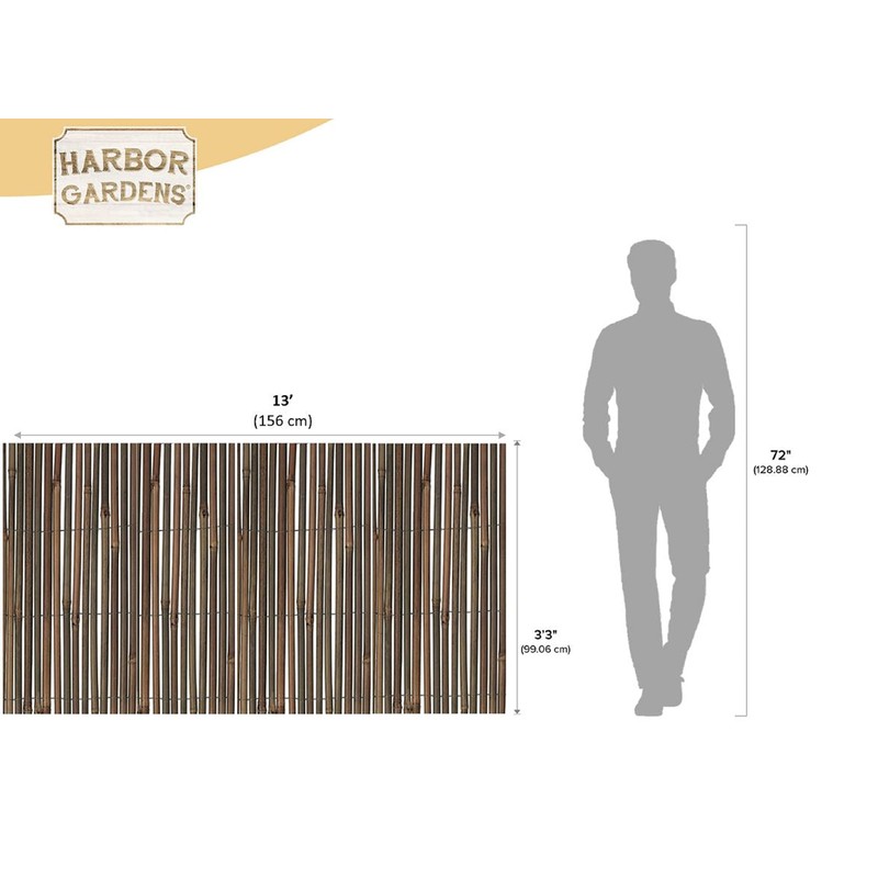 Harbor Gardens R636HG Bamboo Fence, Natural