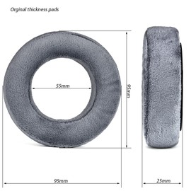 XBERSTAR Replacement Ear Pads Compatible with Beyerdynamic DT700 Prox DT900 Prox Headphones (Regular Grey Ear Pads + Black Headband)