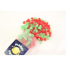 Planet Sweets Christmas Green and Red Spice Drops - 8 Ounces - Holiday Jelly Gummy Candy Bulk