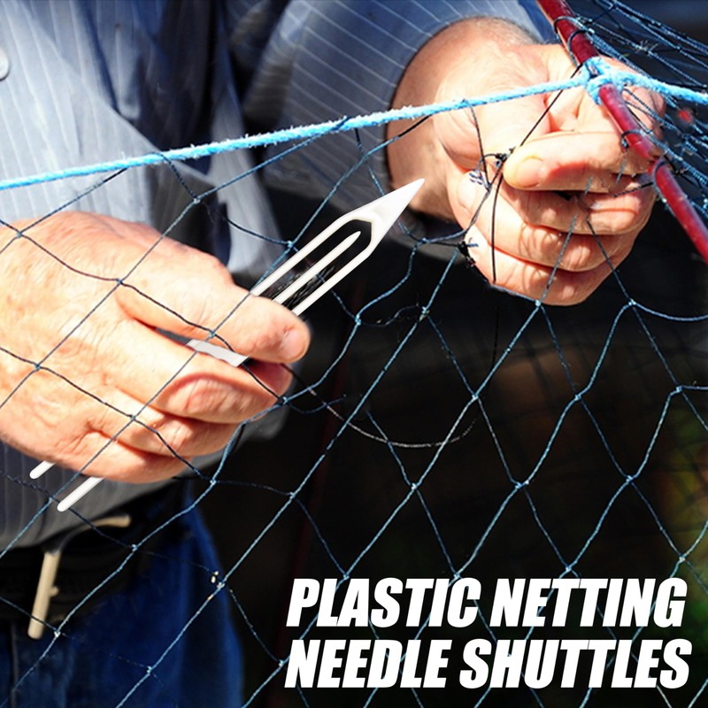 Fishing Netting Needle Shuttles Kit- 10Pcs Plastic Cast Net Mending