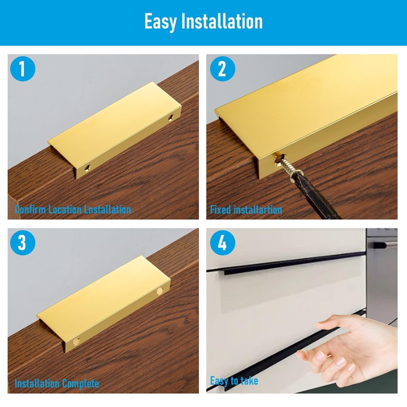 HOME MASTER HARDWARE 10 Pack Edge Finger Pulls for Cabinets