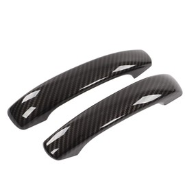Fydun Carbon Fiber Car Exterior Door Handle Cover Trim Car Styling Decoration Accessories for Smart Fortwo W451 2009‑2015