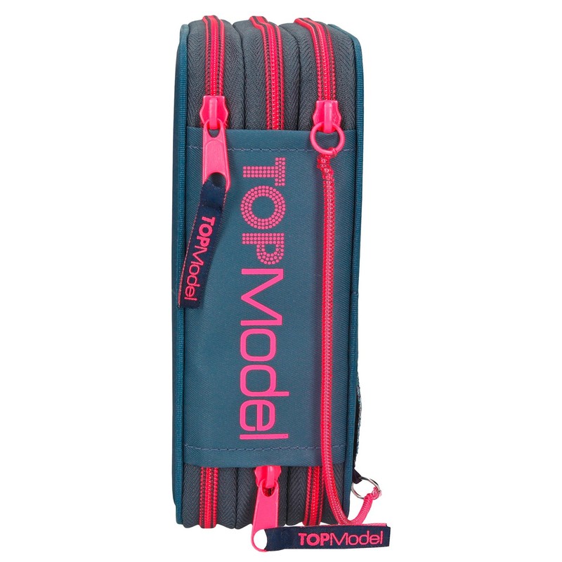 Depesche 6383 Pencil Case Triple Topmodel Popstar Guitar – Blue